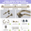 Anqiue Bronze Double Curtain Rods For Windows 28-48 Inch,Heavy Duty