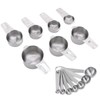 14Pcs/Set Measuring Cups Spoons Kit with Scales Food Grade Stainless