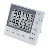 Jayron KT002A 2-Channel Kitchen Timer Magnetic Countdown Timer Clock Temperature