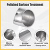 REPAIROCK 2pcs OD 2.5 Inch 45 Degree SS304 Stainless Steel