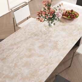 FANCYEASY Glossy Beige Cloudy Marble Contact Paper for Countertops Waterproof Contact Paper for Cabinets Desk Shelves Furniture Removable Self Adhesive Vinyl Wall Paper for Kitchen Bathroom 15.7"x118"