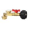 Propane Refill Adapter with Valve and Gauge, Fill 1 Lb