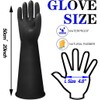 ZaoKing 20" Chemical Resistant Gloves Heavy Duty Rubber Gloves Long
