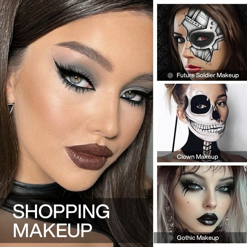 DE'LANCI Dark Gray Eyeshadow Matte, Single Matte Grey Eyeshadow Palette