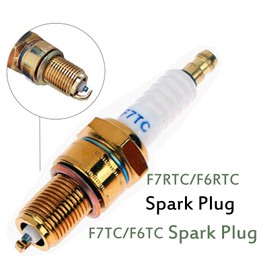 5Pack Spark Plug for F7TC f6rtc spark plug GX120 GX160 GX200 GX240 GX270 GX340 GX390 Sparkplugs for 4-Stroke Engine Generator Lawnmower Chainsaw Tractor Water Pump Rototiller Go Kart Mini Bike