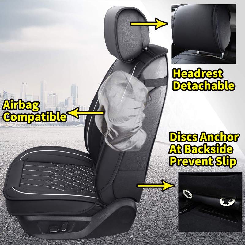 Aierxuan Front Car Seat Covers Universal Fit for Honda Civic