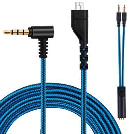 Arctis 3 Audio Cable Cord Replacement for SteelSeries Arctis 7, Arctis 5, Arctis Prime, Arctis Pro Wireless, Arctis Pro Gaming Headset with Dual 3.5mm Plug Headphone Splitte (6.5Ft/2M)