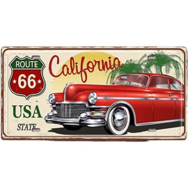 Retro Plate Antique Vintage License Plate Decor California
