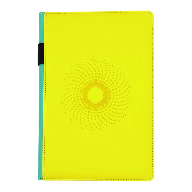 EJRange A5 Lined Notebook-Thick 100gsm Paper, Durable PU Leather Cover,