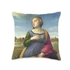 Saint Catherine Of Alexandria Throw Pillow, 16x16, Multicolor