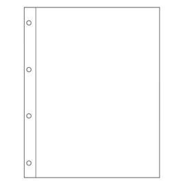 A4 Sleeves Acid Free Archive Safe for Ring Binders - Pack of 10