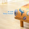 Cartoon Dinosaur Kids Sheet Set Twin Size - Orange Dinosaur