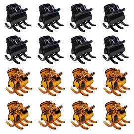 WKRTDY Pack of 16 Mini Plastic Hair Clips for Girls and Women - Small Size Hair Clips for a Perfect Hold