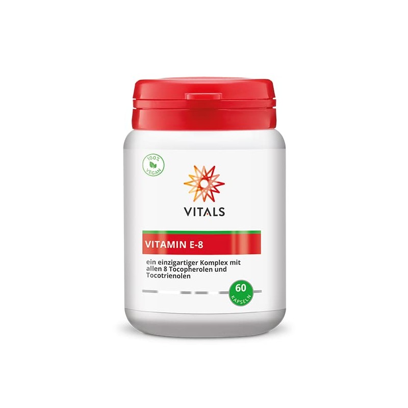 Vitals - Vitamin E-8 60 Capsules A unique complex containing