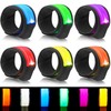 Dilabnda Pack of 6 Party LED Bracelets/Slap Bracelets/Reflector Band Light