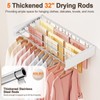 Vasunray Wall Mounted Clothes Drying Rack Folding Indoor, Foldable Laundry