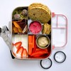 Smash Stainless Steel Bento Lunch Box, 5 Compartments, Sage, 1400ml