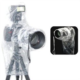 JJC Rain Cover for DSLR Camera and Lens (Pack of 2) - Clear