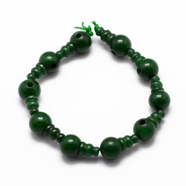 10 Sets Natural Jade Stone Buddha Mala Guru Bead Set 10mm 3 Hole Gemstone Energy Healing Stone Prayer Bead for Mala Bracelet Rosary Necklace Jewelry Making