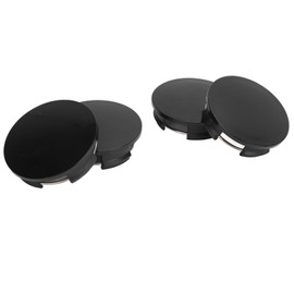 Wheel Cap Wheel Center Wheel Center Cap, Center Hub Cap Cover, Center Cap, Outer Diameter 57mm, Inner Diameter 50mm, Universal for Automobiles, Black, Set of 4