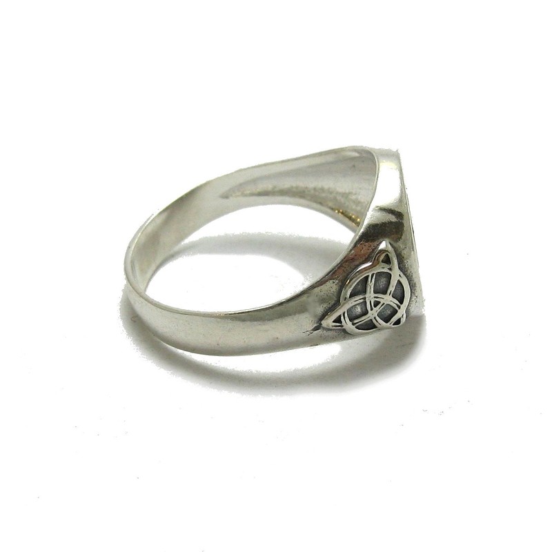 Sterling silver Celtic men's ring solid hallmarked 925 Triskelion R001790