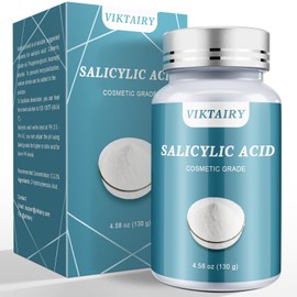 Polvo de ácido salicílico (4,58 oz130 g), ingredientes originales de grado cosmético ultrapuro sin aditivos                                           