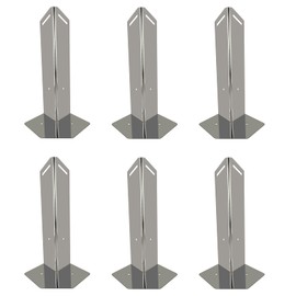 ANAQA 6 Pack Stainless Steel 20.5" Height x 4" Coverage Hose Wall Buddy Corner Guard Protector for Vacuum Hose Carpet Cleaning Professionals