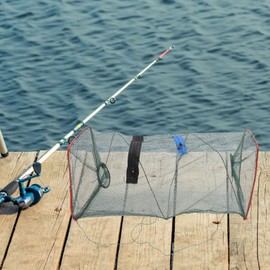 Fish Trap-Crawfish Trap-3pcs Fish Traps Fishing Shrimp Trout Lure Folding Fishing Net Collapsible Fishing Net Fishnet Fishing Nets for Saltwater Lobster Traps Fishing Minnow for Fishing Crawfish