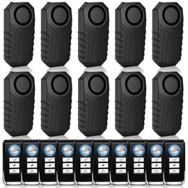 Bicycle Alarm System Anti Theft,USUPERINK Bike Alarms for Ebikes,113dB Bike Alarm,IP65 Waterproof,7 Levels of Sensitivity Adjustment,Suitable for Bicycles,Motorcycles,Electric Scooters,Ebike,10PK