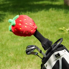 Craftsman Golf Cute Fruit Strawberry Plush Super Soft Driver Cover Headcover Protector with Long Sock