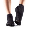 ToeSox Grip Ankle Socks - Black, Medium