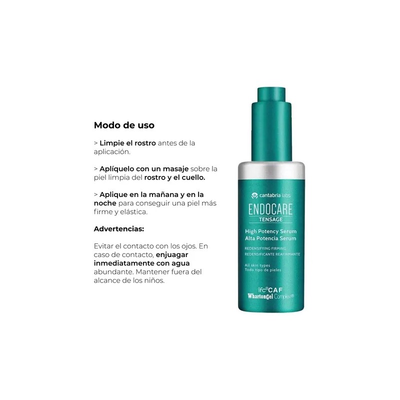 Serum Alta Potencia Para Piel Normal Endocare Tensage 30ml