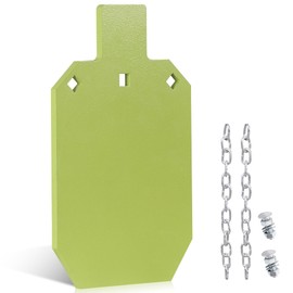 Talustool AR500 Steel Shooting Targets 3/8" Thick, 7x12” Laser-Cut Metal Targets with High-Visibility Glow Neon Color for Reactive Range Shooting