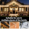 Lekatod 200Pcs Plastic Hooks for Outdoor String Lights Command Cable