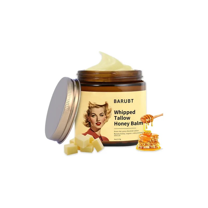 Bálsamo Facial Sebo De Res Miel Crema Hidratante Piel Seca2