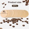 600pcs XL Replacement Coffee Filter Paper, Natural Round Coffee Filter
