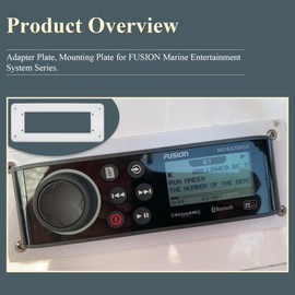 Ctuoptuo Adapter Plate, Mounting Plate Compatible with Fusion MS-RA70, MS-RA70N, MS-RA70NSX Marine Entertainment System, White