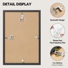 HappyHapi 8x12 Picture Frame, Black Photo Frame for 6x8 with