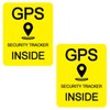 8 Pcs GPS Security Tracker Inside Stickers GPS Tracking Sticker