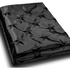 All Black American Flag, Multi purpose,9 Brass Grommets,Outdoor/Indoor Standard Black USA Flag. Banners - SIZE: 2×3