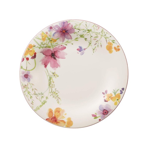 Villeroy & Boch Mariefleur Basic Dinner Plate, 10.5 in, Premium Porcelain, White