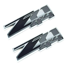 Emblemas Z71 4x4 De Abs Para Chevy Gmc Silverado Negro Gris Negro