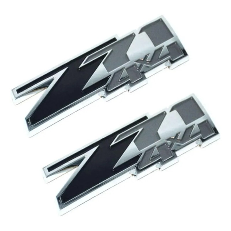 Emblemas Z71 4x4 De Abs Para Chevy Gmc Silverado Negro