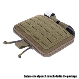 Dotacty Medical Pouch for Tactical/Duty Belt MOLLE Vest/Pack EMT First Aid Pouch IFAK Utility Pouch Trauma Kit Organizer w/Tourniquet Holder RG