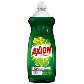 Axion Lavatrastes Líquido Limón 640 ml. 100% Efectivo Arrancagrasa con Poderosa Espuma que Remueve la Grasa Más Fácil y Rápido. Deja tus Trastes Rechinando de Limpio. Si Rechina, es Axion