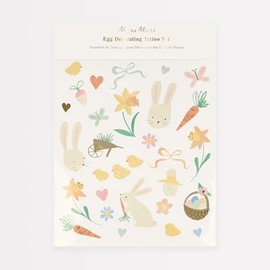 Meri Meri Easter Icons Egg Decorating Tattoo Set (Pack of 90) - Easter