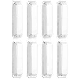 CLYMENE 8 Pack Light Switch Cover Guard, Child Proof Wall Switch Cover Keeps Your Lights or Switches from Getting Accidentally Turned ON or OFF, Toggle Style (White)