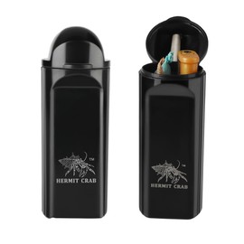 HERMIT CRAB Multifunctional Pre-Roll Cones Storage Box | Hand Roll Box | Connector & Kindling Rack | Travel-Friendly | Black