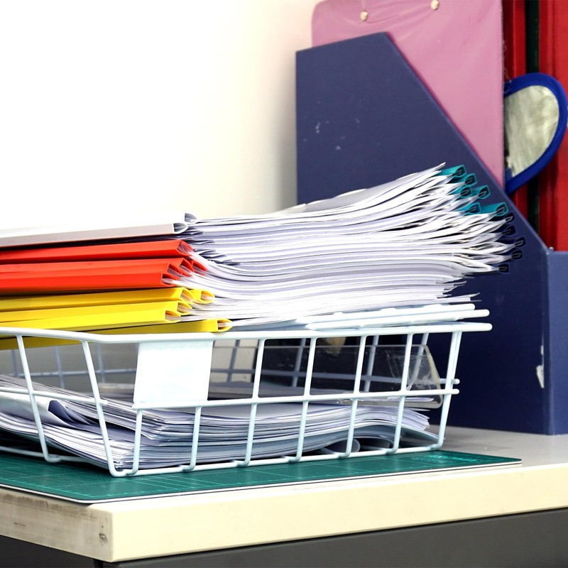 PATIKIL 100Pcs Binding Bars, 10mm Binding Bars Slide Grip 70