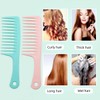 Wide tooth comb, thickened handle large tooth comb for long